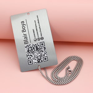 Kim loại thép không gỉ tùy chỉnh kim loại du lịch hành lý Thẻ Hành Lý thẻ tên hành lý Vali địa chỉ nhãn thẻ kinh doanh sang trọng - Product Image 4