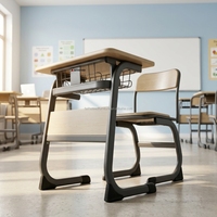 Bureau et chaise d'étude en bois économiques pour étudiants de tous âges - Mobilier d'apprentissage