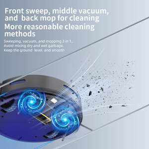 Robot Aspirador Inteligente Automático con Función de Fregado, Autocargable, con Tanque de Agua, Limpieza de Pisos, Filtro HEPA, para Hoteles, Fuente de Alimentación Eléctrica - Product Image 6