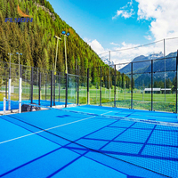 Nouveau design Fournisseur professionnel Terrain de sport Paddle Tennis Panoramique Padel Court