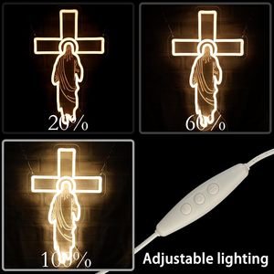 Jesus Letreros Neon LED dimmable USB powered ambient <b>light</b> store <b>window</b> decoration <b>light</b> street indicator <b>light</b> landscape <b>light</b> - Product Image 2