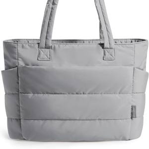 旅行ハンドバッグトートバッグ,大型サイズソフトキルトレディース用 - Product Image 5