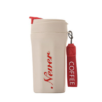 Tasse à café portable en verre double paroi de haute qualité, vente en gros pour étudiants et usage domestique