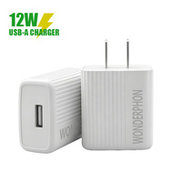 Cargador de Pared USB de 12W 2.4A con Cable Tipo C de 3A, Enchufe Estadounidense, Protección Inteligente IC Múltiple para iPhone, Android y Dispositivos Electrónicos Inteligentes
