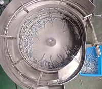 Alimentateur vibrant à bol motorisé pour rivets à commande automatique haute vitesse pour équipement d'automatisation avec garantie d'un an