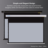 Écran de projection motorisé SCREEN PRO 4K 92-180 pouces, écran de projection anti-taches 3C pour projecteurs laser triple RGB