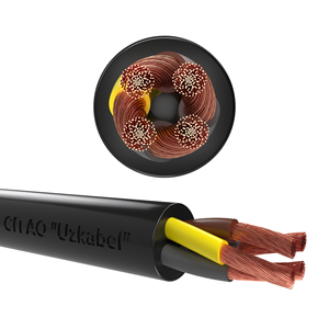 สายเคเบิลอุตสาหกรรม uzkabel H07RN-F 4x35มม. 0.66kV IP65แรงดันต่ำทองแดงยืดหยุ่นกันน้ำสำหรับการก่อสร้างการเกษตร - Product Image 1