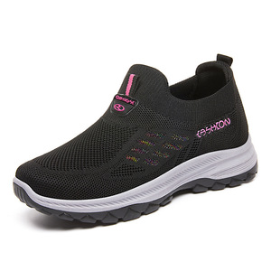 Slip-On Walking Shoes Mesh Upper EVA Midsole Flat <b>Heel</b> Lightweight Durable Women's - Product Image 5