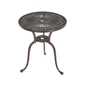 European Outdoor Aluminum <b>Table</b> 30 Inch <b>Round</b> Waterproof Courtyard <b>Patio</b> Furniture - Product Image 1
