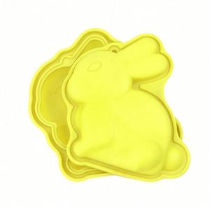 Custom Logo With Rabbit Shape Silicone <b>Cake</b> <b>Pan</b> Single Bake Tool Mold Reusale Hand Make Breakfast OEM\ODM - Product Image 3