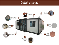 Maison conteneur de luxe portable et extensible de 20 pieds et 40 pieds, préfabriquée, mobile, pour petites habitations