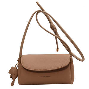2026 new women's solid color crossbody <b>bag</b> PU <b>soft</b> <b>leather</b> women's simple shoulder <b>bag</b> - Product Image 6