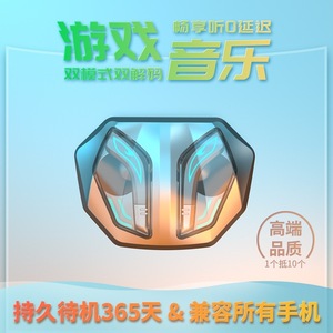หูฟัง Tws Md158 ไร้สายบลูทูธสำหรับเล่นเกม ลดเสียงรบกวนในหู พร้อมไฟ RGB ชาร์จแบบ Type C - Product Image 5