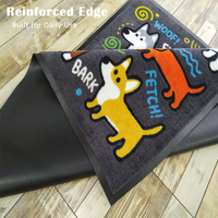 Tapis d'entrée intérieur personnalisé tufté antidérapant avec support en caoutchouc, tapis de sol dense, tapis pour animaux de compagnie avec logo – OEM et ODM acceptés