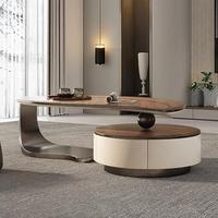 Ensemble table basse et meuble TV moderne de luxe de haute qualité, idéal pour les petits appartements