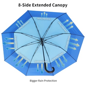 Custom Logo Large Size Golf <b>Umbrella</b> Oversized Arc Windproof Rain <b>Umbrella</b> for Men Outdoor Garden Use - Product Image 2