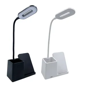 נוריות שולחן מנורת USB מגע לילה אור Stepless עמעום שולחן אור עין הגנה למידה רב פונקצית סוגר עט מחזיק
