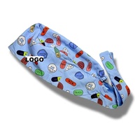 Gorro Quirúrgico Médico con Diseño de Dibujos Animados, Elegante, Absorbente de Sudor, Forro de Satén, para Uso Hospitalario, Gorro de Enfermería con Logotipo Personalizado
