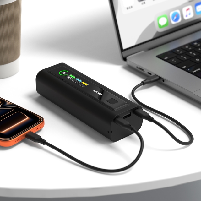 100W USB C Power Bank 20000mAh, 3-Port Laptop Portable Charger with PD Fast Charging, PPS 5A, 100W+65W Dual USB-C Output
