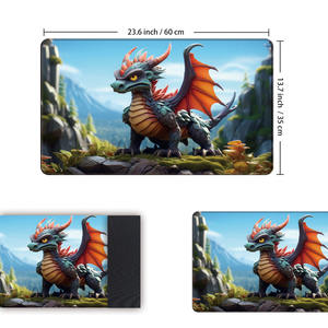 Tapis de souris doux et écologique prix d'usine tapis de bureau lavable en caoutchouc antidérapant bord cousu tapis de jeu de cartes étanche disponible - Product Image 2