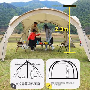 Protezione solare esterna a cupola tenda resistente alle intemperie sovradimensionata attrezzatura da <span class=keywords><strong>campeggio</strong></span> telone parasole per <span class=keywords><strong>campeggio</strong></span> - Product Image 3