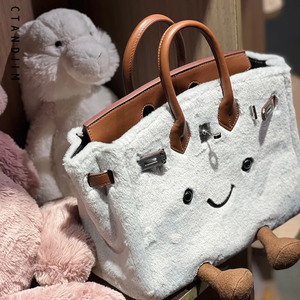 حقيبة يد نسائية من جيليكاتس، حقيبة كتف ناعمة من الجلد الأصلي مع حزام كتف قابل للفصل، متينة ومحمولة بمقبضين/أحزمة - Product Image 4