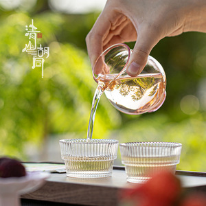 Taza de cristal Xiao Fu, dispensador de té minimalista resistente al calor de pequeña capacidad para el té de la tarde para adultos - Product Image 2
