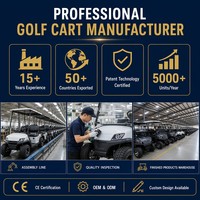 Carrito de Golf Eléctrico de 6 Plazas para Resort, Hotel y Aeropuerto, 4+2, con Logotipo Personalizado OEM