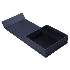 Caja de Regalo Plegable de Lujo OEM con Espuma EVA para Cosméticos y Aceites Esenciales, Cierre Magnético Gris, Cajas de Regalo de Cartón Plegables - Product Image 1