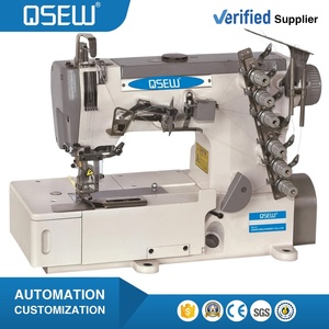 Máquina de Coser Industrial QS-500D-02R de Cama Plana con Ahorro de Energía, para Dobladillo Enrollado e Interlock - Product Image 1