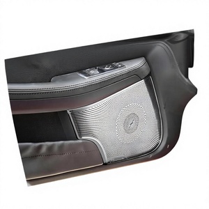 Pour Mercedes-Benz SLK 2011-2012, modification intérieure, couvre-haut-parleurs de porte Burmester, aluminium - Product Image 4