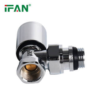 Robinet d'angle en laiton IFAN pour <span class=keywords><strong>radiateur</strong></span>, contrôleur de chauffage manuel, filetage en laiton - Product Image 3