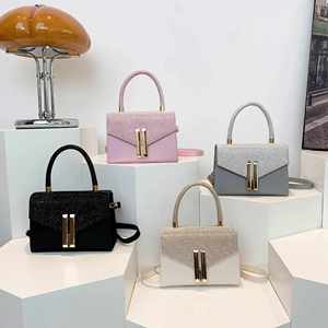 Bolso Bandolera Pequeño Cuadrado de PU para Mujer, Diseño Retro de Nicho, Nueva Tendencia de Moda, Estilo Casual Occidental, Primavera Verano - Product Image 1