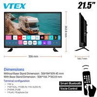 22 "RV Web OS Smart TV 1.5G 8G téléphone miroir Marine Caravana Android télévision ensemble montage mural Camping en plein air 12V DC voiture TV