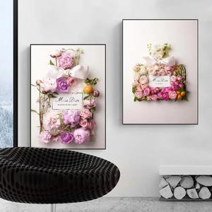 ขวดน้ำหอมดอกไม้สไตล์อาร์ตเดคโคที่ได้รับแรงบันดาลใจจากศิลปะบนผ้าใบภาพ<span class=keywords><strong>วาด</strong></span>แฟชั่นของตกแต่งบ้านทำให้ห้องนั่งเล่นของคุณดู<span class=keywords><strong>โปสเตอร์</strong></span>ที่มีสไตล์เหล่านี้ - Product Image 2