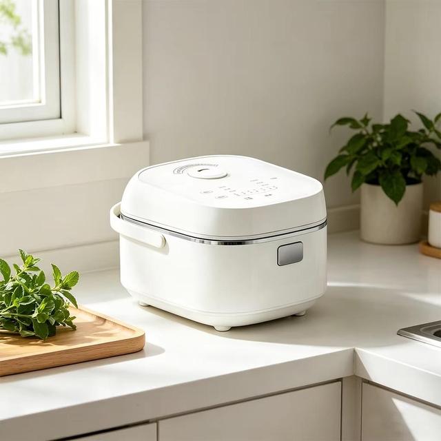 Multifunctional Rice Cooker 800-1000W Power Large Capacity for 2-6 People Non-stick Inner Pot Stainless Steel Lid