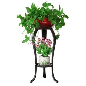 ชั้นวางต้นไม้แบบทันสมัยสำหรับตั้งพื้นในบ้าน สองชั้น สำหรับห้องนั่งเล่น ระเบียง ปลูกต้นไม้สีเขียว เช่น โพธิ์ กล้วยไม้ - Product Image 5