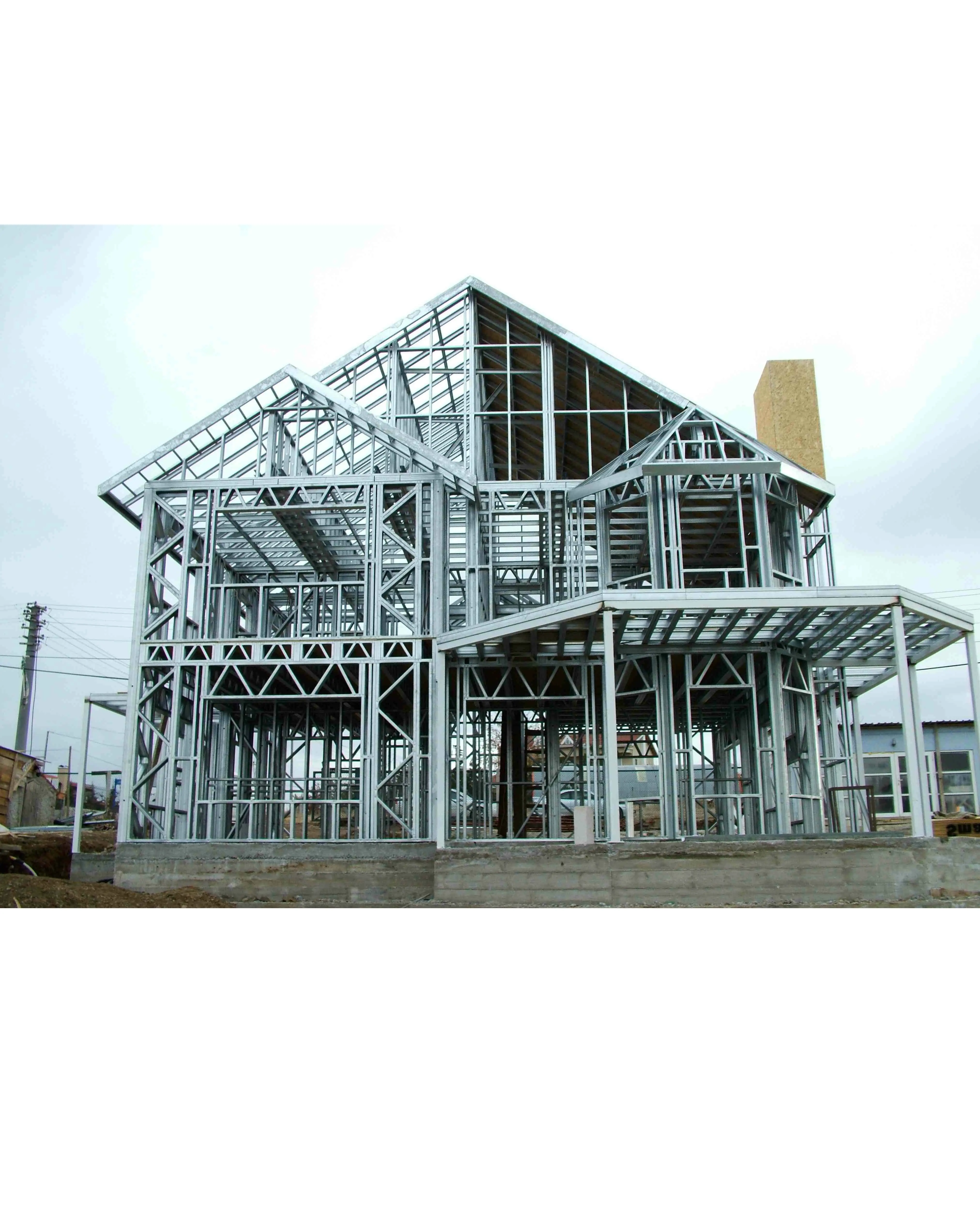 Bâtiment préfabriqué à structure en acier Hangar de ferme Hangar à foin et construction d'ateliers d'entrepôts