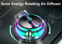 L'énergie solaire Rotatif Purificateur D'air Aromathérapie Diffuseur D'huiles Essentielles initiale exotica personnalisé voiture assainisseur d'air de voiture