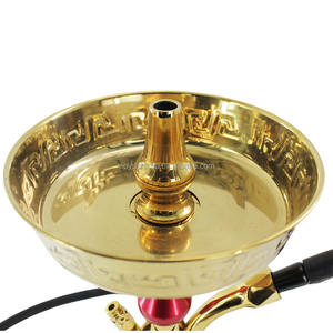 Shisha exotique en or Arabie Saoudite Hookah Portable Golden Sheesha Glass Hukkah avec <span class=keywords><strong>valise</strong></span> - Product Image 3