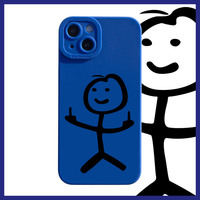 Mignon Dessin Animé Matchman Mat Silicone Téléphone étui pour iphone 11 12 13 14 15 Pro Max XR XS X 7 8 Plus SE 2020 Couverture Arrière Souple