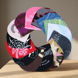Glamoroux Character Beanies Letter <b>Pattern</b> Spandex/Polyester Fabric Sequin Embroidery <b>Knitted</b> Hats Streetwear Travel Unisex Warm - Product Image 2