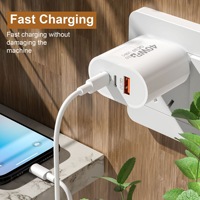 Nouveau chargeur Type-C UE/US, câble de charge rapide PD, adaptateur mural USB Type-C pour téléphone 13 14 15 16
