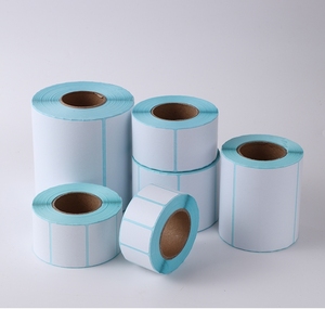 Custom sizes: 57x30, 57x40, 57x50; heat-transfer self-adhesive paper <b>labels</b>; barcode semi-gloss adhesive paper; 57x40 heat-trans - Product Image 1