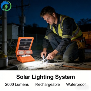 Sistema di Illuminazione <span class=keywords><strong>Solare</strong></span> 5V 4W in Silicio Monocristallino, <span class=keywords><strong>Fari</strong></span> LED Doppi, Impermeabile IP65, <span class=keywords><strong>Luce</strong></span> Bianca Neutra 4100K - Product Image 6