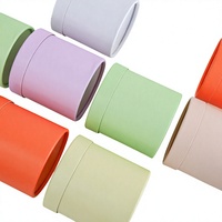 Boîte cylindrique en carton avec revêtement UV, emballage de luxe pour fleurs, boîte cadeau en gros pour fleurs, emballage de fleurs, boîte cadeau pour fleurs