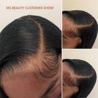 Parrucca 13x6 HD Lace Front in Capelli Umani, 40 Pollici, Brasiliana Vergine Liscia o con Onde Morbide, Pre-Piumata, Trasparente HD, All'Ingrosso
