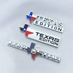 Custom 3D ABS MASON <span class=keywords><strong>TEXAS</strong></span> EDITION Emblema Insignia para los coches universales Motocicleta Accesorios decorativos Lone Star <span class=keywords><strong>Car</strong></span> Styling - Product Image 3