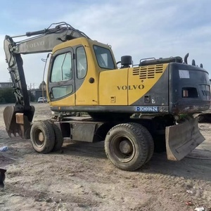 Excavatrice sur pneus d'occasion coréenne VOLVO EW 160C EC290BL en bon état, conception originale, excavatrice d'occasion en Chine - Product Image 4