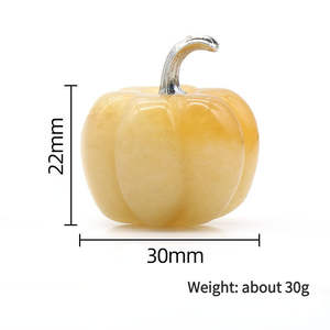 Feng Shui cristal citrouille Figurine Halloween Thanksgiving noël cristal naturel Sculpture gravure Laser décoration de la maison - Product Image 6
